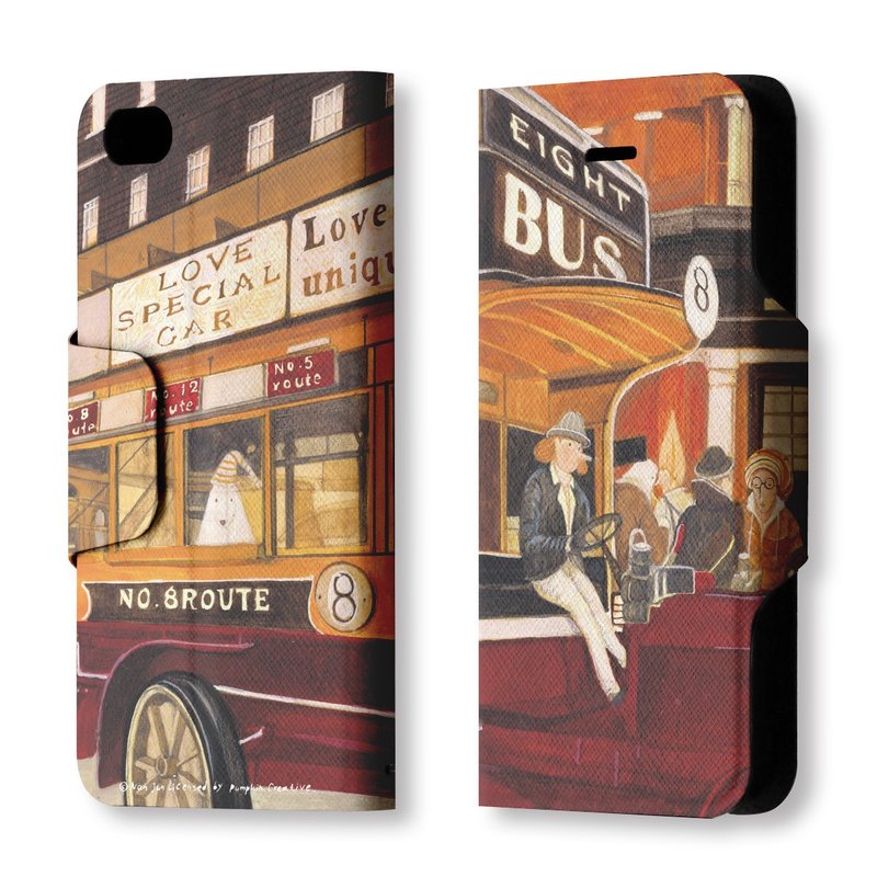 AppleWork iPhone 5 / 5S clamshell holster symbol PSIB5-013 - เคส/ซองมือถือ - หนังแท้ สีนำ้ตาล