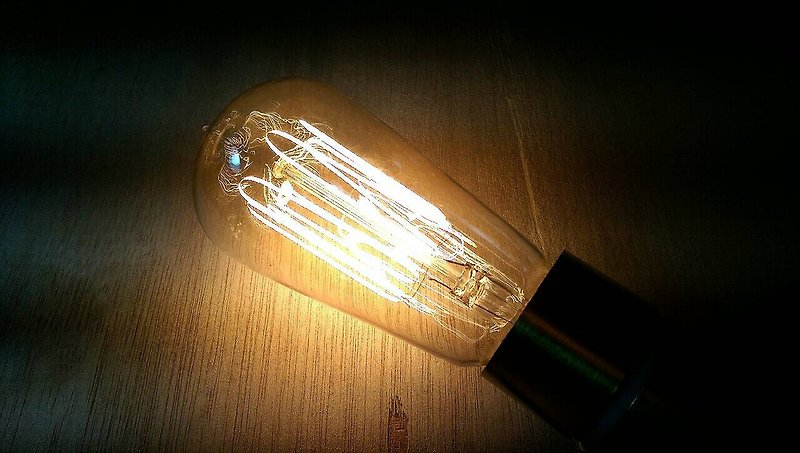 ST58復古鎢絲燈泡(五件入) - 燈具/燈飾 - 玻璃 黑色