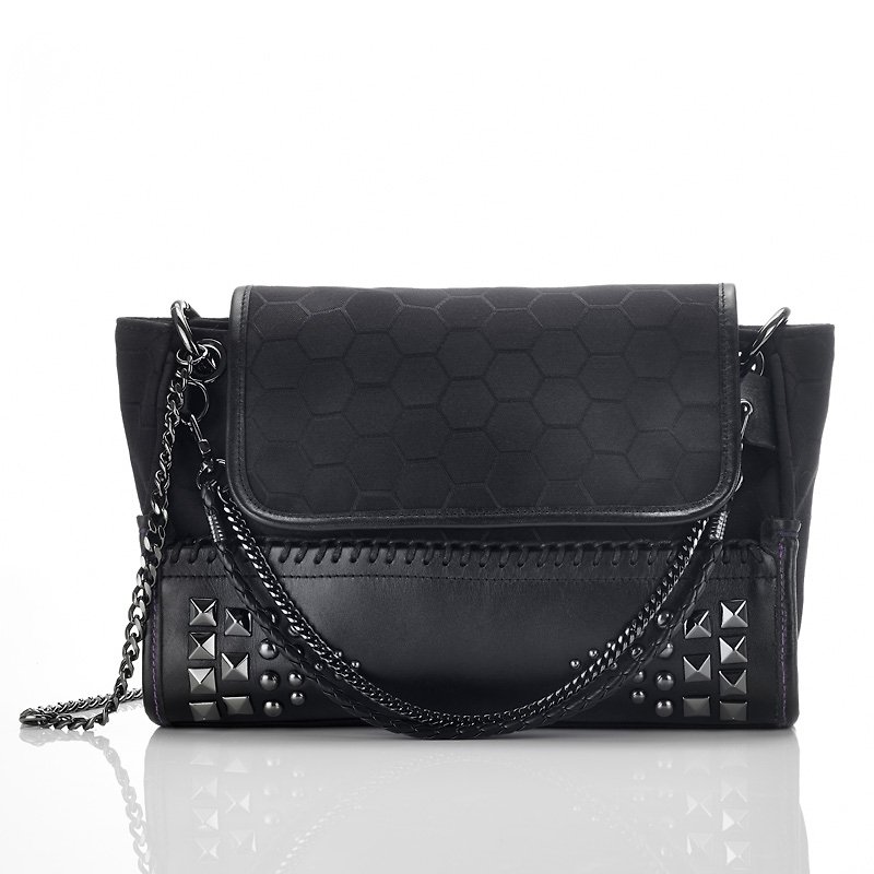 Design models chain shoulder bag -Angel Rock Rock Angel Series - Messenger Bags & Sling Bags - Genuine Leather Black