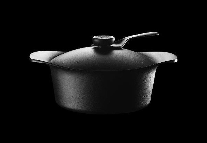 Yoo Chong Li Nambu ironware pot 22cm deep ears - เครื่องครัว - โลหะ สีดำ
