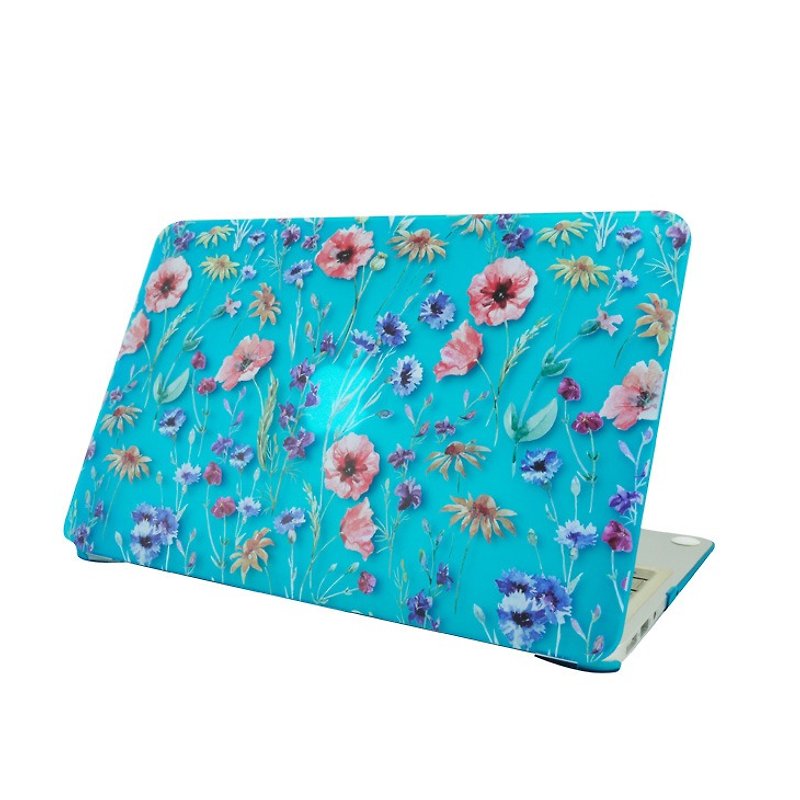 Reversal GO-365 good day series - [mother's flower skirt] "Macbook 12 inch / Air 11 inch special" crystal shell (matte - light blue) - เคสแท็บเล็ต - พลาสติก สีน้ำเงิน