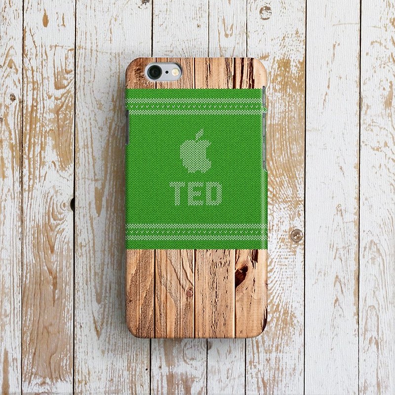 Personalized, Apple Woody Wooly - Designer iPhone Case. Pattern iPhone Case. - เคส/ซองมือถือ - พลาสติก สีเขียว