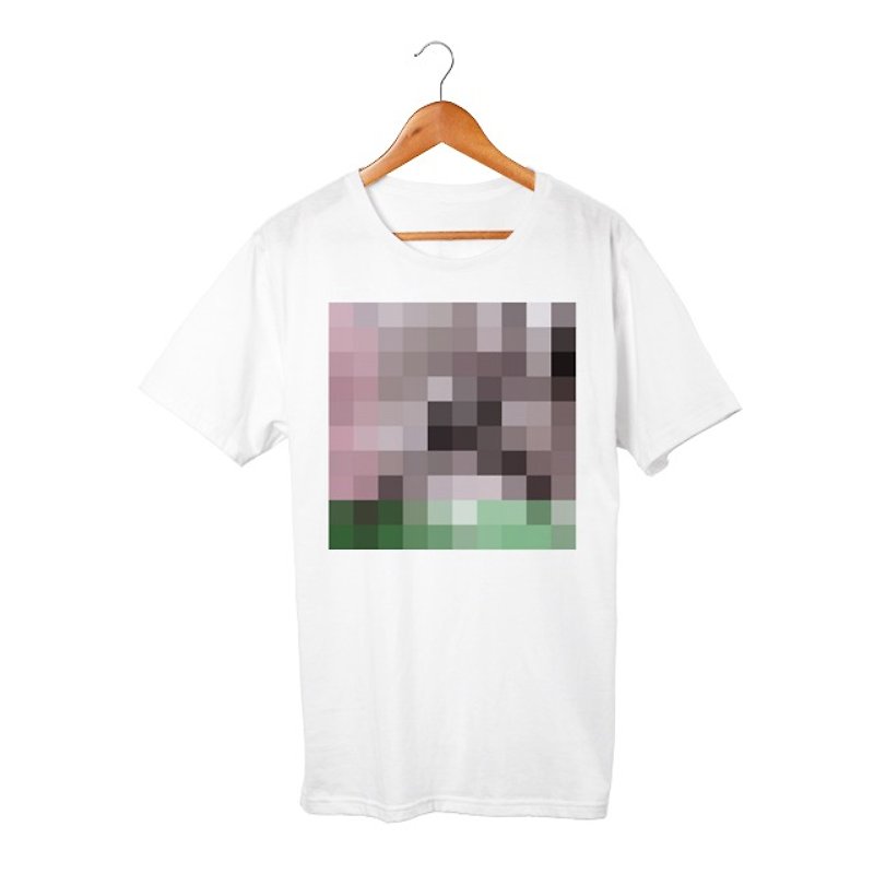 Mosaic T-shirt - 帽T/大學T - 棉．麻 白色