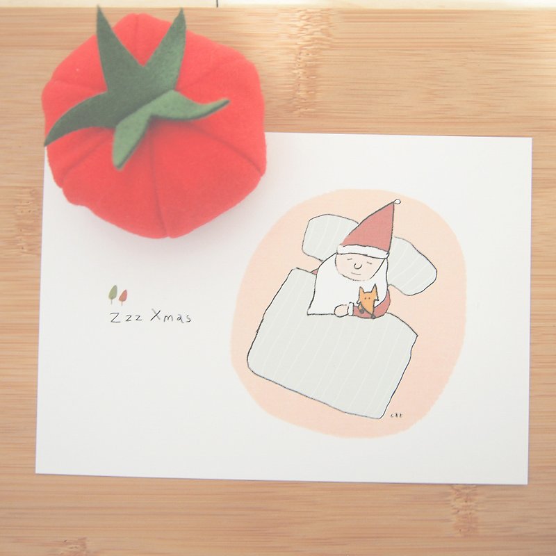 Sleep well and sleep well-Christmas card - การ์ด/โปสการ์ด - กระดาษ ขาว