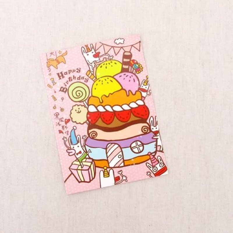 1212 play Design funny postcard - sweet heart - Cards & Postcards - Other Materials Pink