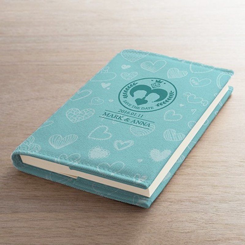 [Valentine's] clothing fashion blue cloth book notebook AT2-VLTM3 - Notebooks & Journals - Other Materials 