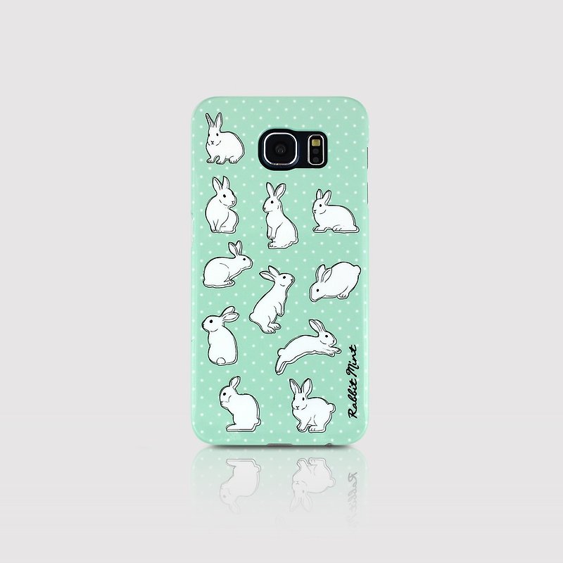 (Rabbit Mint) Mint Rabbit Phone Case - Polka Dot Series - Samsung S6 (P00051) - เคส/ซองมือถือ - พลาสติก สีเขียว