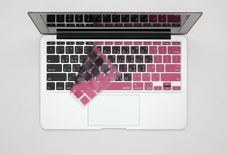 BEFINE MacBook Air 11 中文鍵盤保護膜 野莓櫻桃色8809402590384 - 平板/電腦保護殼 - 其他材質 