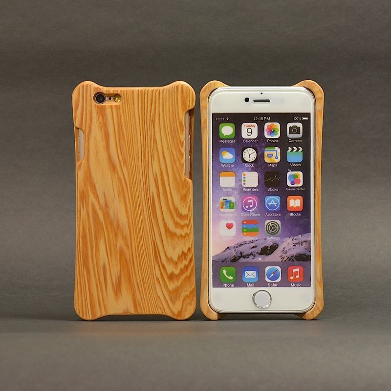 WKidea iPhone 6 / 6S 4.7 inch wooden shell _ Taiwan cypress - เคส/ซองมือถือ - ไม้ สีส้ม