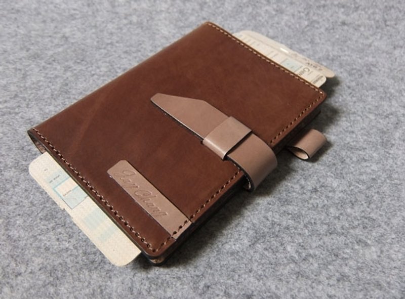 YOURSジャンパースタイルの革のホルスターはパスポートダークウッド色の木製革+のバージョンをアップグレード - パスポートケース - 革 多色
