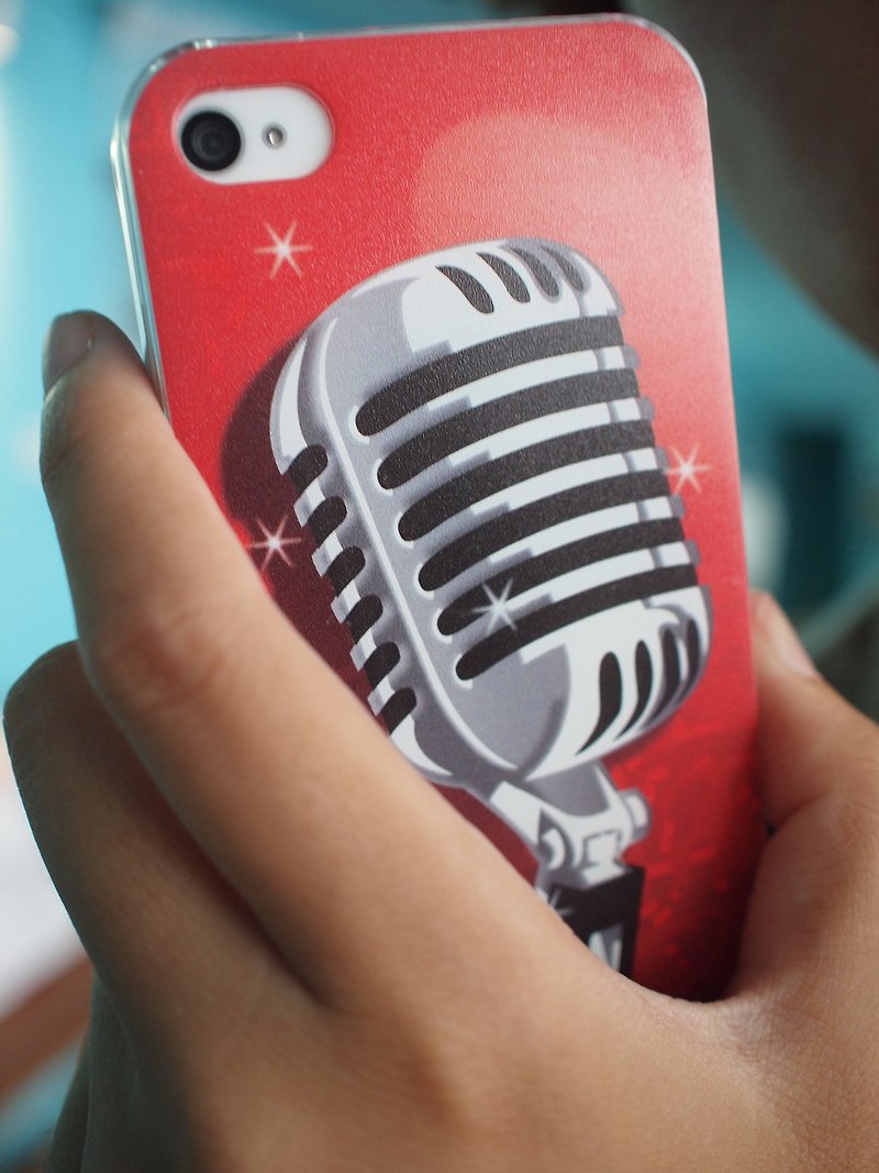 Phone Case Iphone 5 / 4s / 4 - love crazy microphone - เคส/ซองมือถือ - พลาสติก หลากหลายสี
