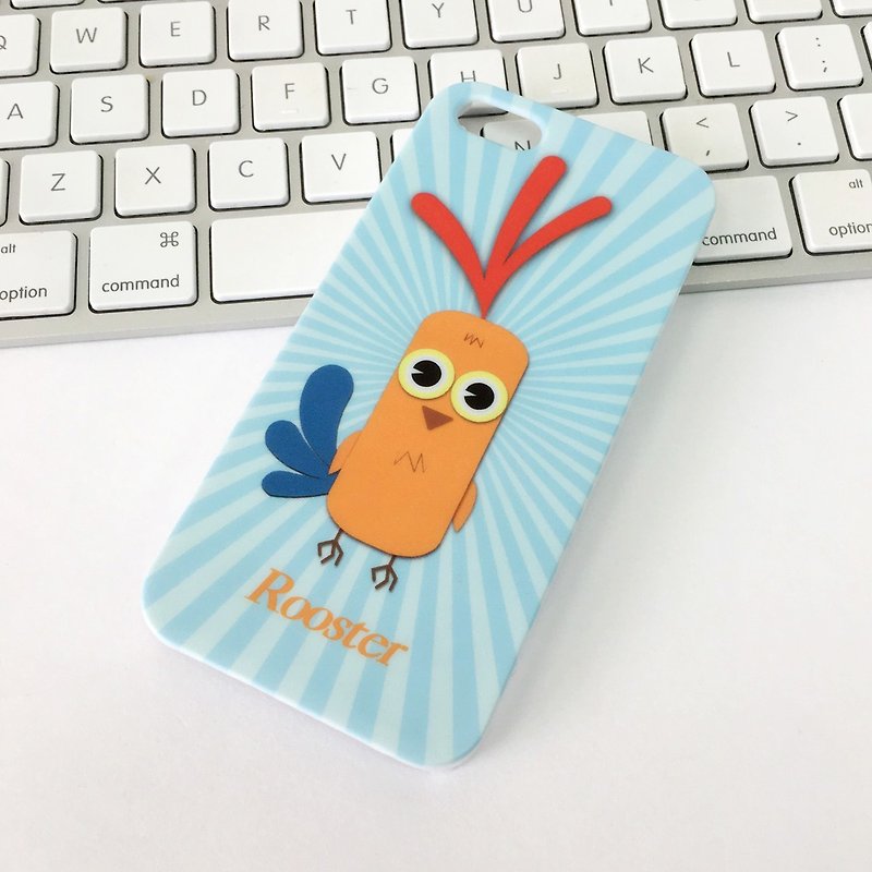 Pet Rooster Print Soft / Hard Case for  iPhone X,  iPhone 8,  iPhone 8 Plus, iPhone 7 case, iPhone 7 Plus case, iPhone 6/6S, iPhone 6/6S Plus, Samsung Galaxy Note 7 case, Note 5 case, S7 Edge case, S7 case - Phone Cases - Plastic Blue