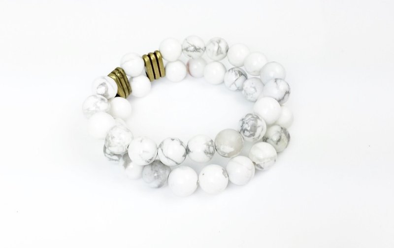 White Tread Stones - Bracelets - Other Materials White