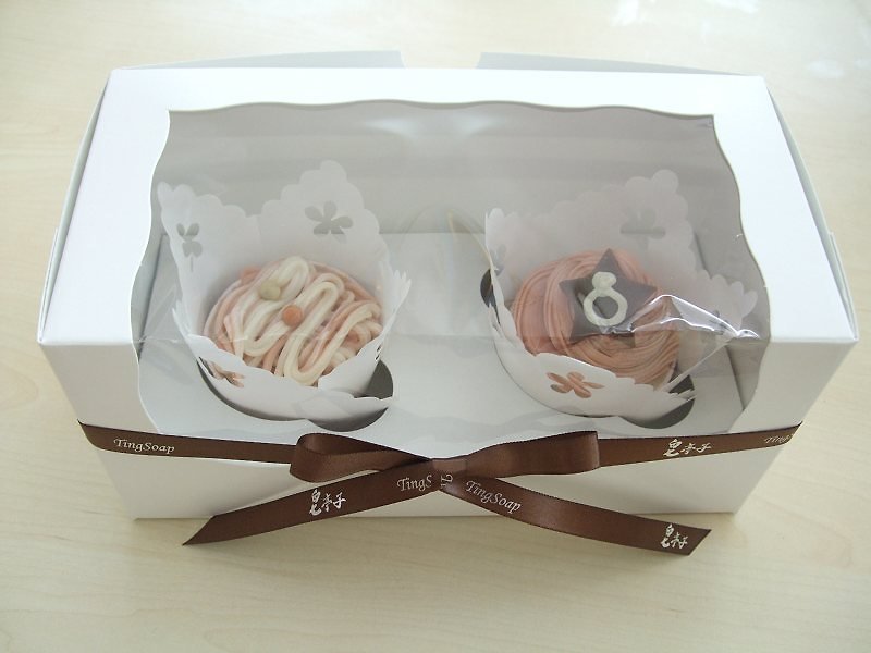 Cup cake soap into the gift box (attached bag) - สบู่ - พืช/ดอกไม้ 