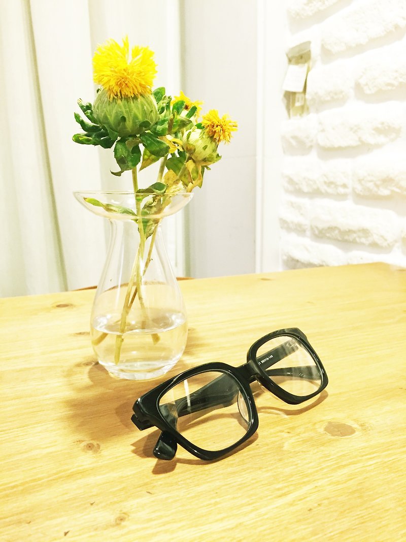 Optical Glasses│Handmade Acetate Eyewear│Basic Rectangular Frame│2is 3268C1 - Glasses & Frames - Other Materials Black