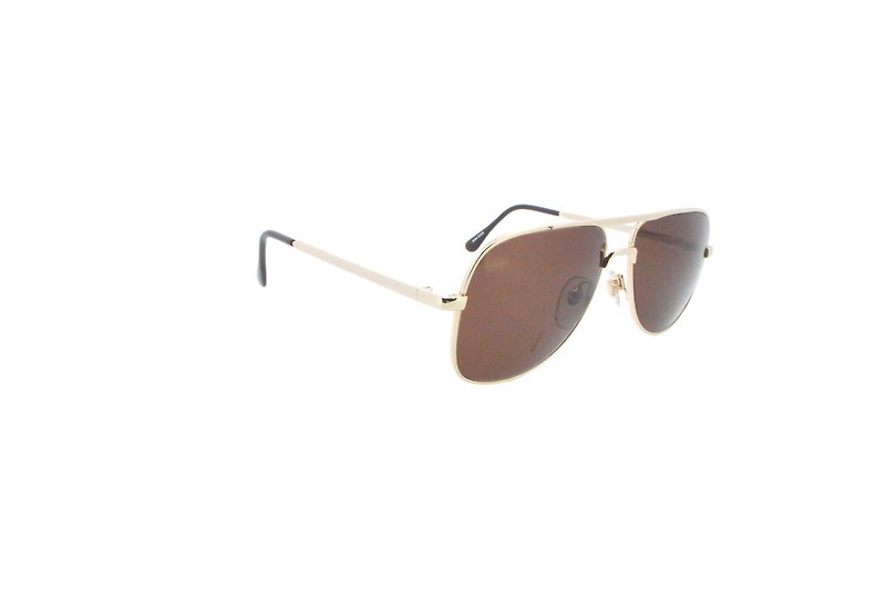 Saxon HO-220 GP/L antique sunglasses made in Hong Kong in the 90s - Sunglasses - Other Metals Gold