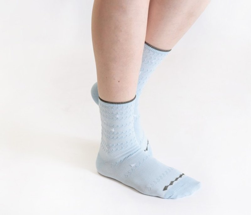 Wave 3/4 socks - Socks - Cotton & Hemp Brown