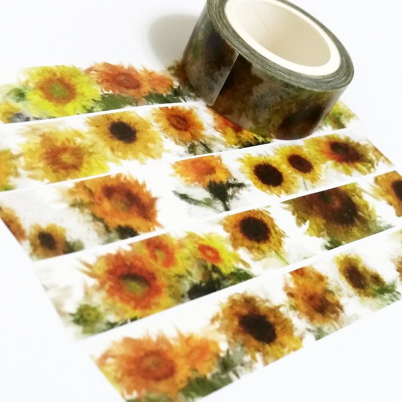Masking Tape Sunflower - Washi Tape - Paper 