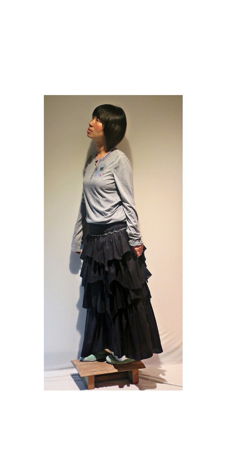 g6304 skirt irregular levels - Skirts - Other Materials Black