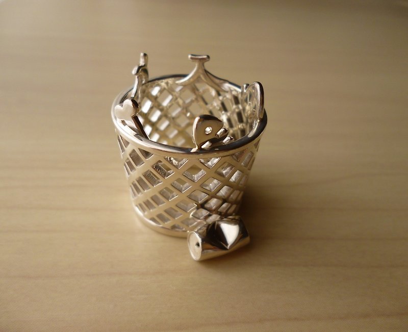 Trash Can Ring - General Rings - Other Metals Silver