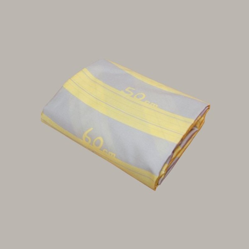 CLARECHEN Baby Measuring Ruler Bed Bag_Gray Yellow_71cm x 132cm_Sample sample sale - Bedding - Cotton & Hemp Gray