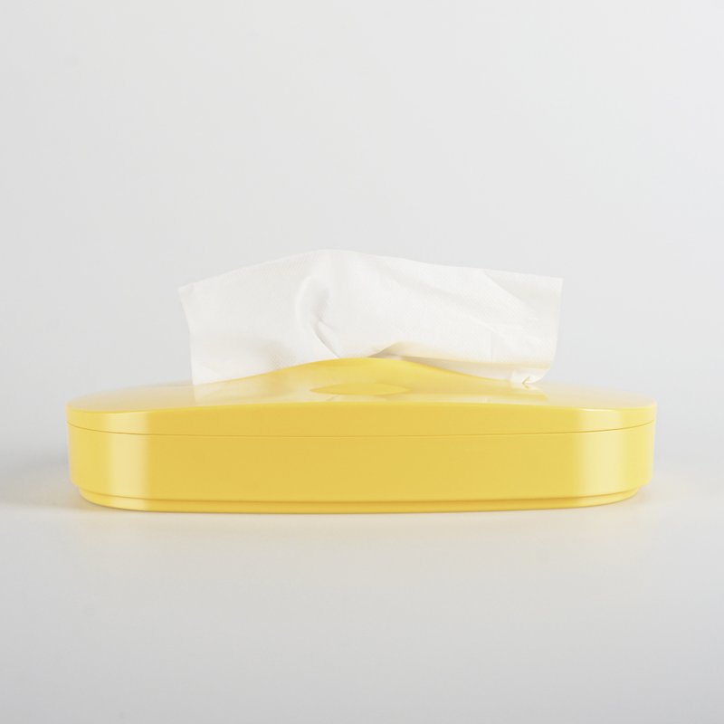 Flexible Tissue Box_Yellow - กล่องทิชชู่ - พลาสติก สีเหลือง