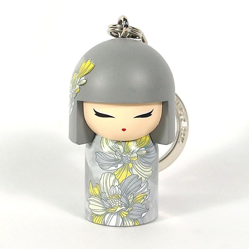 Key ring-Tsukina is brave and fearless [Kimmidoll and blessing doll key ring] - ที่ห้อยกุญแจ - พลาสติก สีเทา