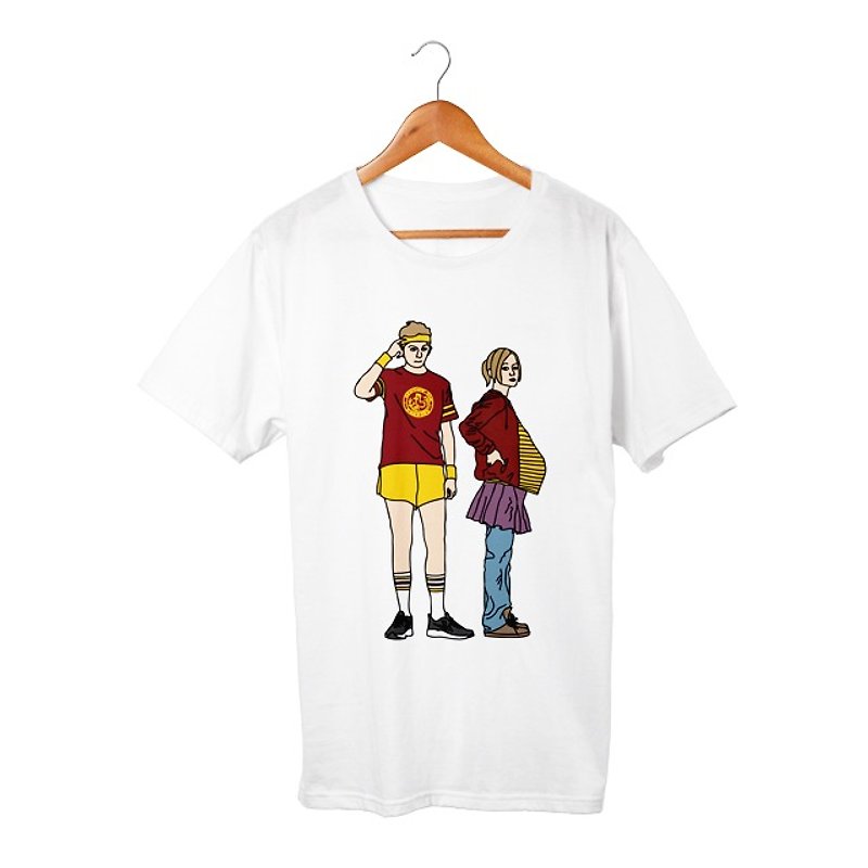 Paulie & Juno T-shirt - เสื้อฮู้ด - ผ้าฝ้าย/ผ้าลินิน ขาว