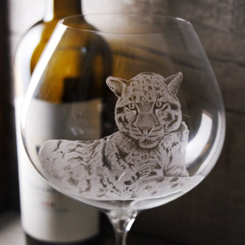 860cc【MSA Tasting Cup】Leopard RONA Lynx Series Burgundy Cup - แก้วไวน์ - แก้ว สีนำ้ตาล