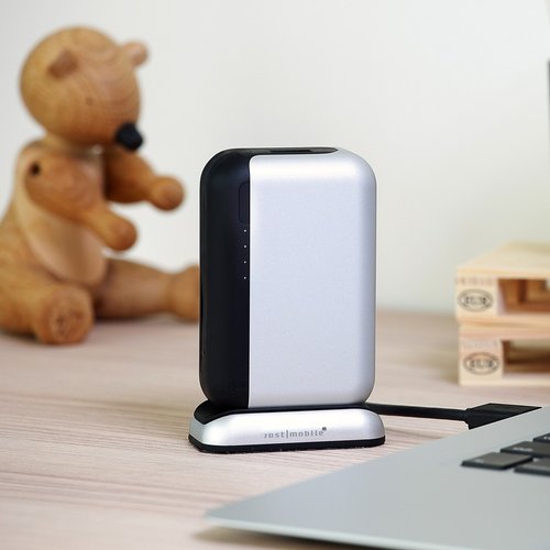 J | M TopGum™世界初のモバイル電源充電アルミニウム - 銀PP