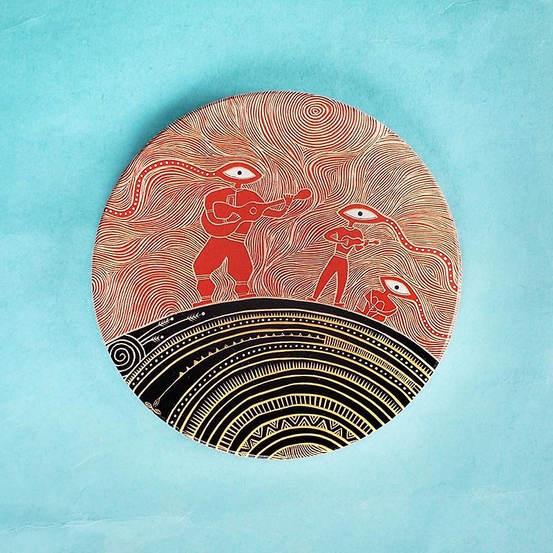 Art Ceramic Water Coaster【Migration】 - ที่รองแก้ว - วัสดุอื่นๆ 