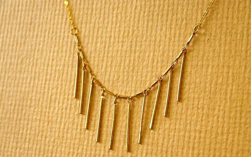 Light you up, just walk straight on the necklace - Necklaces - Other Metals Gold