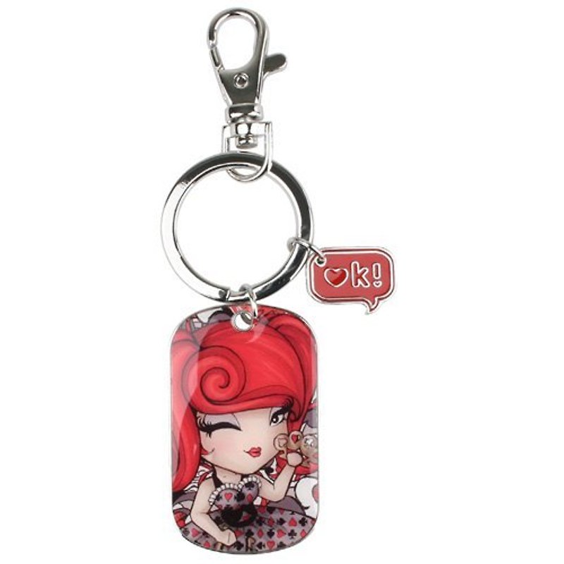 Kimmidoll Love- and love doll pendant key ring lucky Tracy - Charms - Other Metals Red