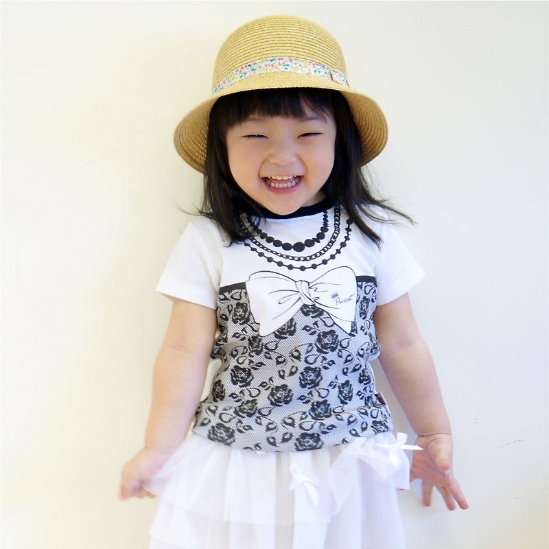 PUREST Little Lady Short Sleeve T-Shirt Top [100% Made in Taiwan] White - Tops & T-Shirts - Cotton & Hemp White