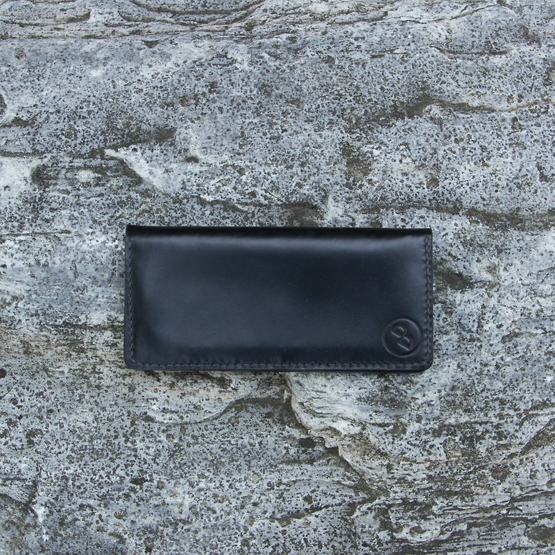 DUAL the Classic long wallet - กระเป๋าสตางค์ - หนังแท้ สีดำ