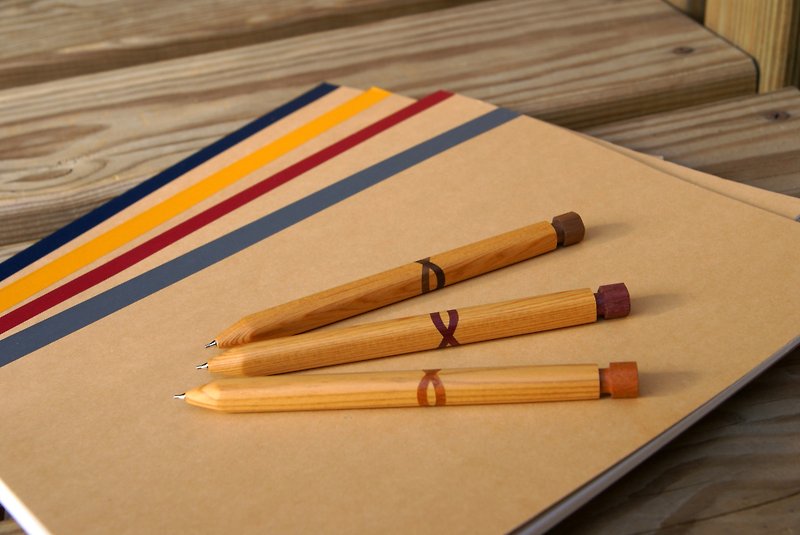 Beech wood pen (automatic pencil) - ดินสอ - ไม้ สีนำ้ตาล