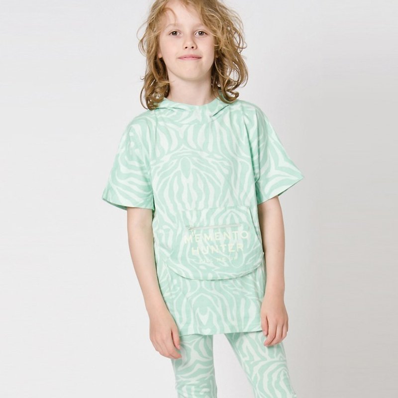 [Nordic children's clothing] Swedish organic cotton children's long shirt 3 to 12 years old green - เสื้อยืด - ผ้าฝ้าย/ผ้าลินิน สีเขียว