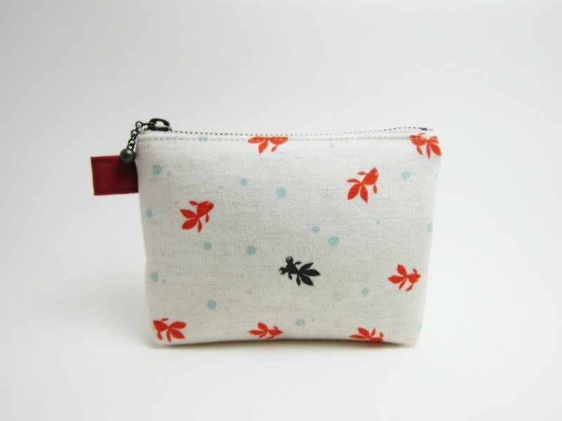 Little goldfish coin purse - Coin Purses - Other Materials Red