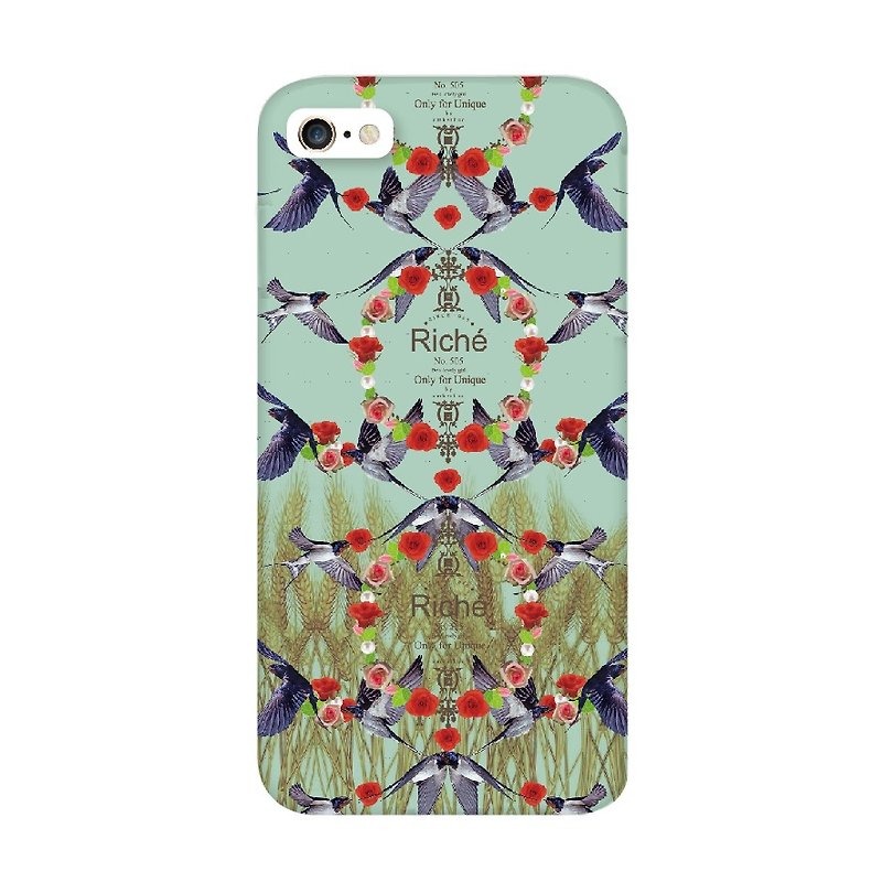 Tiffany Mickey Birds - Phone Cases - Other Materials Green