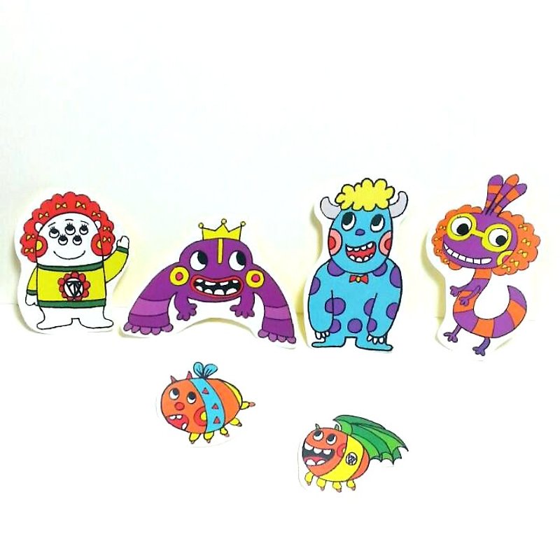 Monster Sticker Combo Pack - สติกเกอร์ - กระดาษ หลากหลายสี