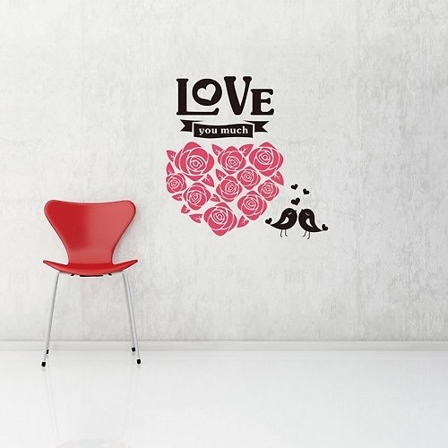 Smart Design 設計 壁貼 《Smart Design》創意無痕壁貼◆愛的花語