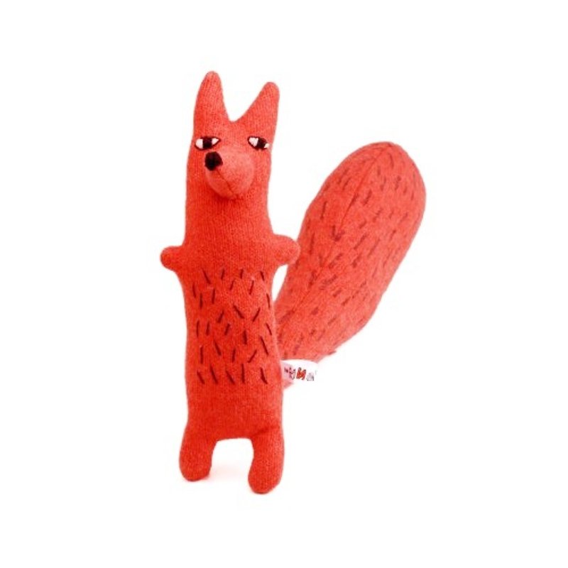 Cyril Squirrel Fox Pure Wool Doll | Donna Wilson - Stuffed Dolls & Figurines - Wool Red