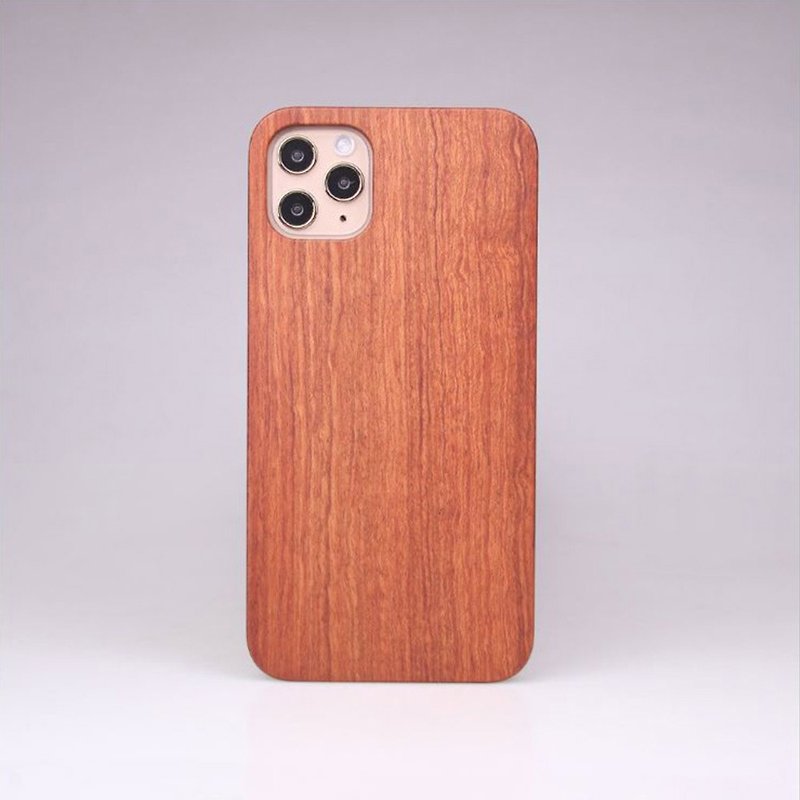 Rosewood Wood phone Case Cover iPhone 14 13 12 11 mini Pro Max X XR XS 8 7 plus - เคส/ซองมือถือ - ไม้ สีแดง