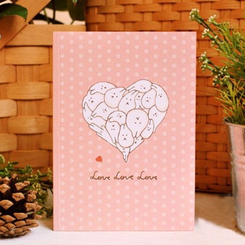 *Mori Shu*love love love love rabbit B6 calendar notepad - ปฏิทิน - กระดาษ 