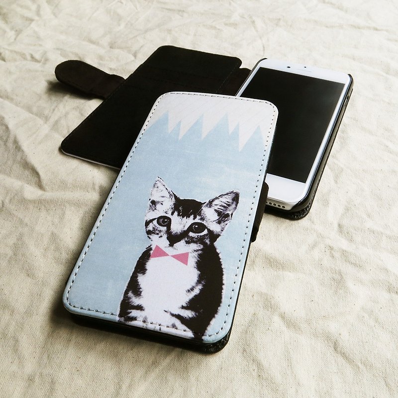 OneLittleForest-Original mobile phone case-iPhone 6- 猫 meow - Phone Cases - Other Materials Blue