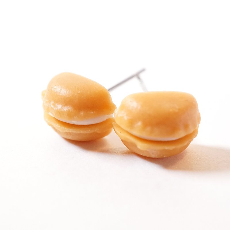 *Playful Design*  Caramel  Flavour Mini Macaron Earrings - Chokers - Clay 