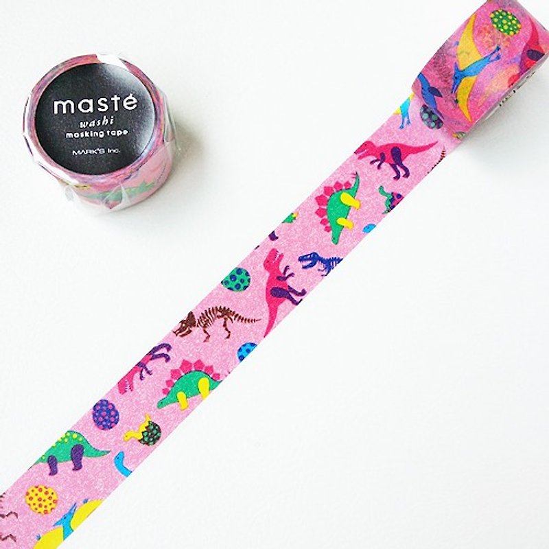 maste and paper tape Multi. Nature [dinosaur (MST-MKT60-A)] - Washi Tape - Paper Multicolor