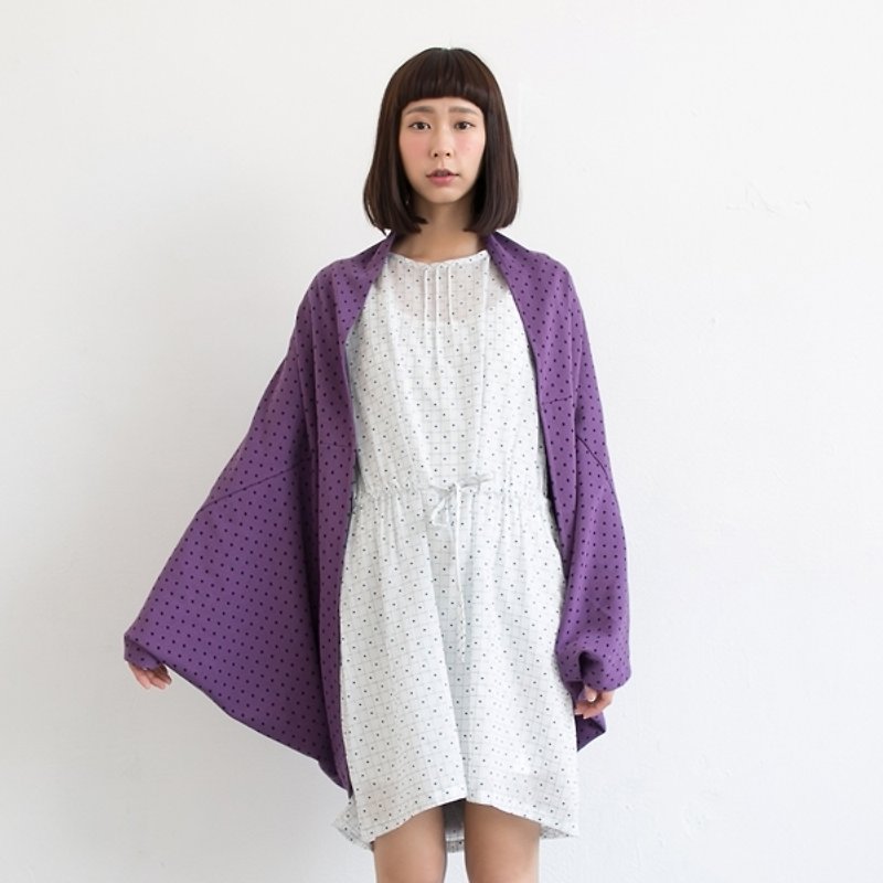 [Children] Xu Xu little three-dimensional modeling of organic cotton smock _ Long Purple - Overalls & Jumpsuits - Other Materials Purple