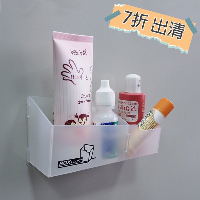 【廃盤】BOX PLUS 結婚式の小物を整理できるダブルグリッド卓上収納ボックス - 収納用品 - プラスチック ホワイト
