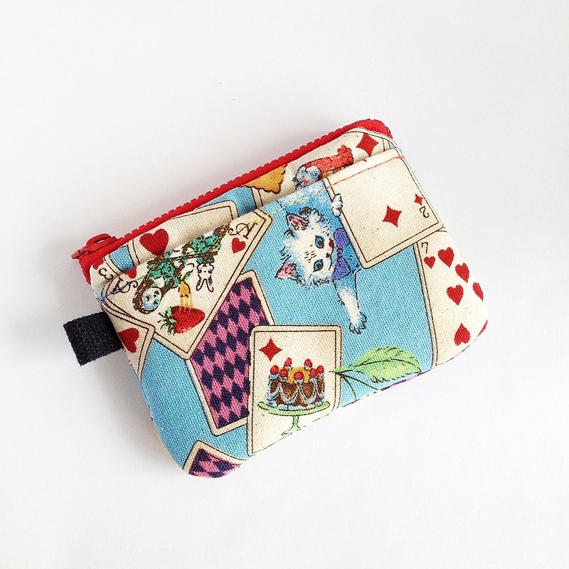 * * Witchcraft with one hand in hand Cat Alice in Wonderland Purse - Coin Purses - Other Materials Blue